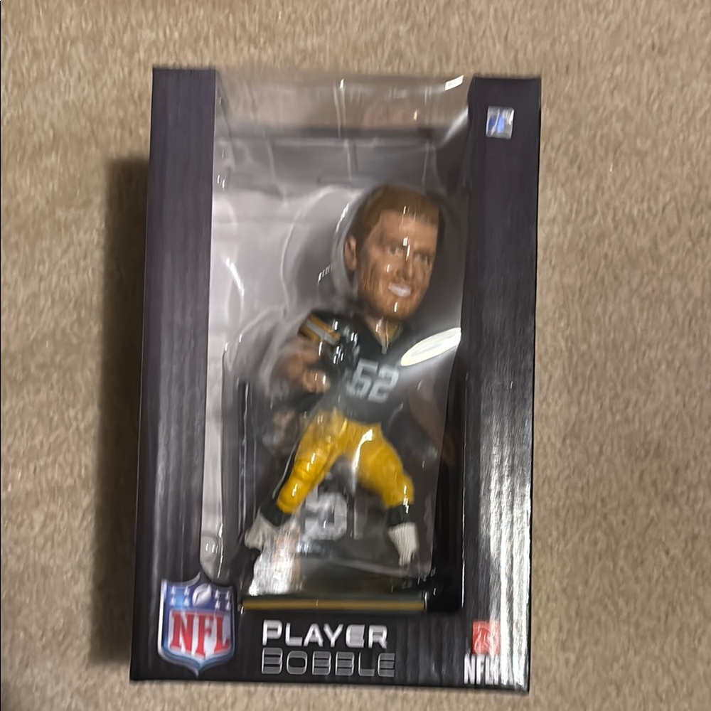 NFL Bobblehead with Yellow and Black Gear Clay Mathews